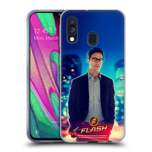 The Flash TV Series Character Art Harrison Wells Soft Gel Case for Samsung Galaxy A40 (2019)