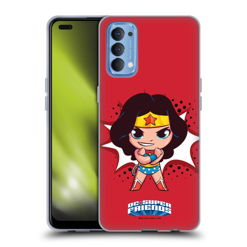 Super Friends DC Comics Toddlers 1 Wonder Woman Soft Gel Case for OPPO Reno 4 5G