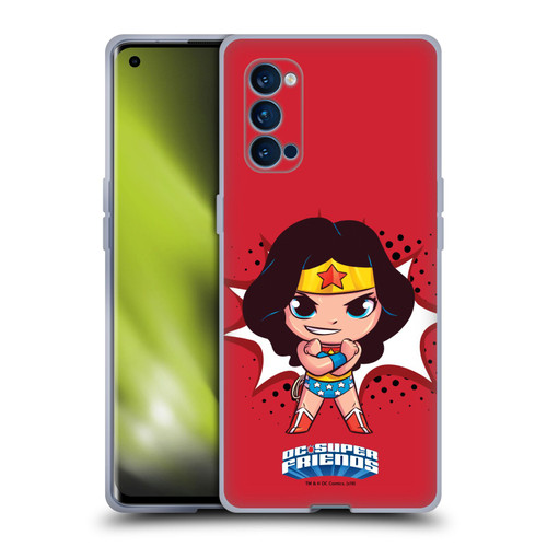 Super Friends DC Comics Toddlers 1 Wonder Woman Soft Gel Case for OPPO Reno 4 Pro 5G
