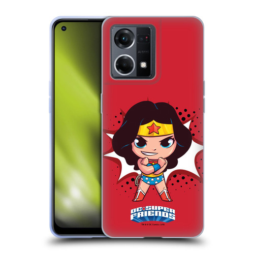 Super Friends DC Comics Toddlers 1 Wonder Woman Soft Gel Case for OPPO Reno8 4G