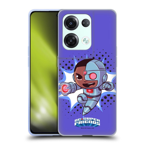 Super Friends DC Comics Toddlers 1 Cyborg Soft Gel Case for OPPO Reno8 Pro