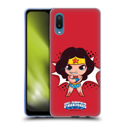 Super Friends DC Comics Toddlers 1 Wonder Woman Soft Gel Case for Samsung Galaxy A02/M02 (2021)