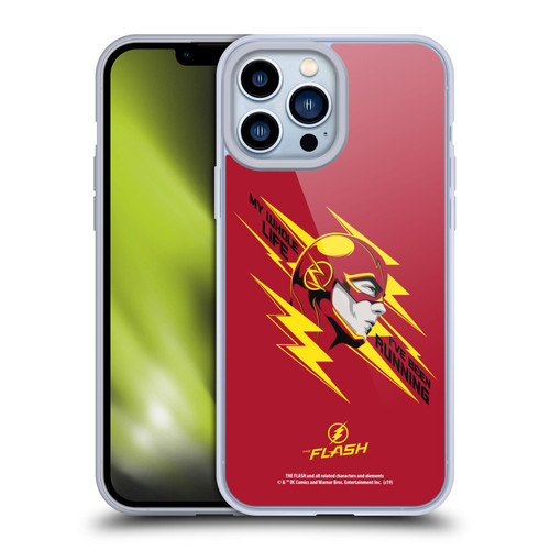 The Flash TV Series Graphics Barry Head Soft Gel Case for Apple iPhone 13 Pro Max & MagSafe
