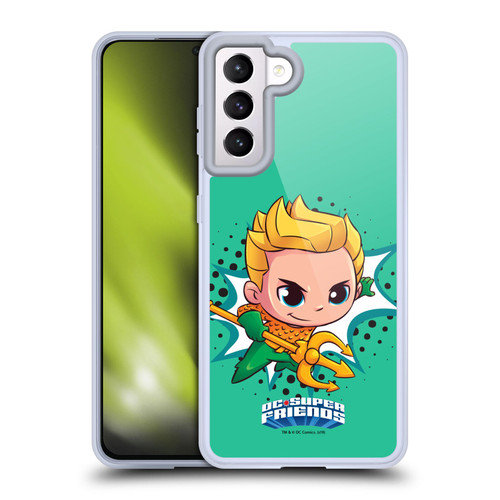 Super Friends DC Comics Toddlers 1 Aquaman Soft Gel Case for Samsung Galaxy S21 5G