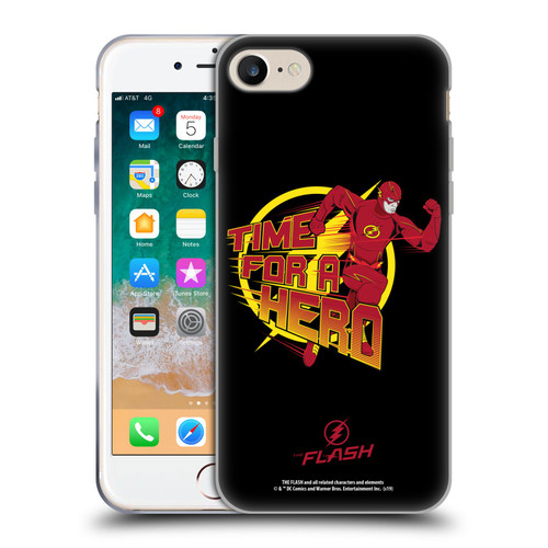 The Flash TV Series Graphics Barry Hero Soft Gel Case for Apple iPhone 7 / 8 / SE 2020 & 2022