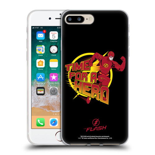 The Flash TV Series Graphics Barry Hero Soft Gel Case for Apple iPhone 7 Plus / iPhone 8 Plus