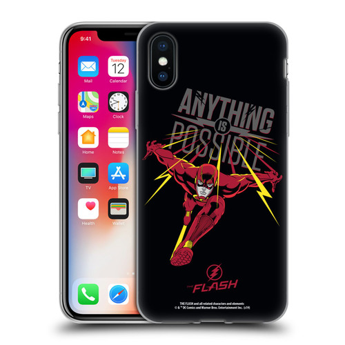 The Flash TV Series Graphics Barry Anything Is Possible Soft Gel Case for Apple iPhone X / iPhone XS