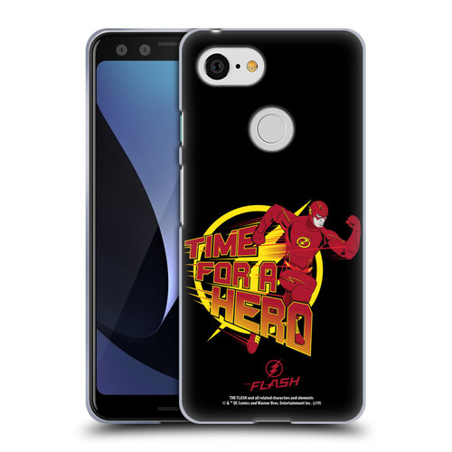 The Flash TV Series Graphics Barry Hero Soft Gel Case for Google Pixel 3