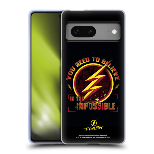 The Flash TV Series Graphics Believe Soft Gel Case for Google Pixel 7
