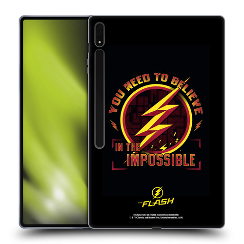 The Flash TV Series Graphics Believe Soft Gel Case for Samsung Galaxy Tab S8 Ultra