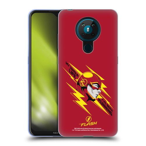 The Flash TV Series Graphics Barry Head Soft Gel Case for Nokia 5.3