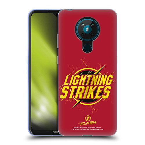 The Flash TV Series Graphics Lightning Strikes Soft Gel Case for Nokia 5.3