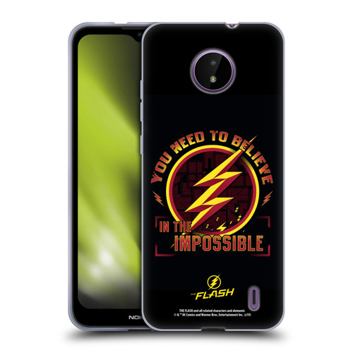 The Flash TV Series Graphics Believe Soft Gel Case for Nokia C10 / C20