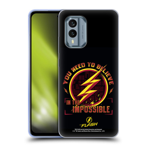 The Flash TV Series Graphics Believe Soft Gel Case for Nokia X30