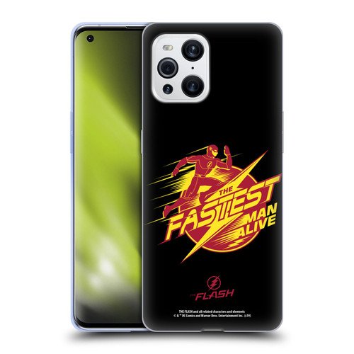 The Flash TV Series Graphics Barry Fastest Man Alive Soft Gel Case for OPPO Find X3 / Pro