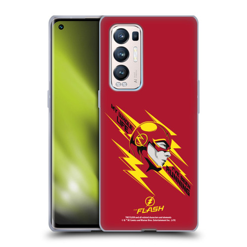 The Flash TV Series Graphics Barry Head Soft Gel Case for OPPO Find X3 Neo / Reno5 Pro+ 5G