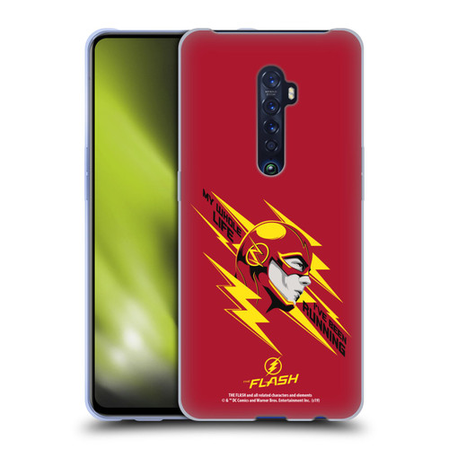 The Flash TV Series Graphics Barry Head Soft Gel Case for OPPO Reno 2