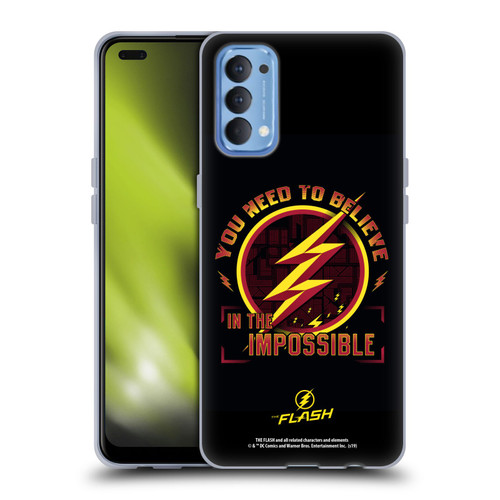 The Flash TV Series Graphics Believe Soft Gel Case for OPPO Reno 4 5G