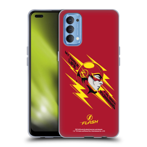 The Flash TV Series Graphics Barry Head Soft Gel Case for OPPO Reno 4 5G