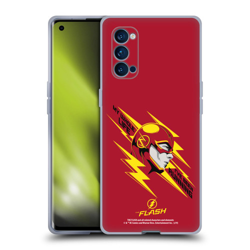 The Flash TV Series Graphics Barry Head Soft Gel Case for OPPO Reno 4 Pro 5G
