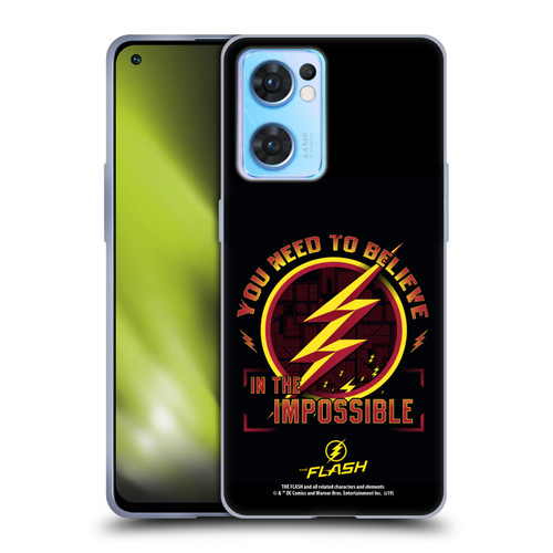 The Flash TV Series Graphics Believe Soft Gel Case for OPPO Reno7 5G / Find X5 Lite