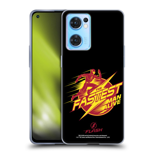 The Flash TV Series Graphics Barry Fastest Man Alive Soft Gel Case for OPPO Reno7 5G / Find X5 Lite