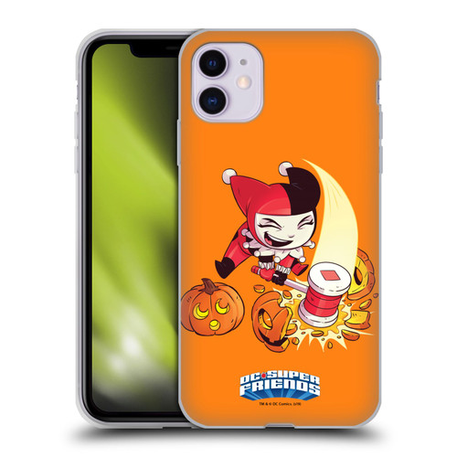 Super Friends DC Comics Toddlers Holidays Harley Quinn Halloween Soft Gel Case for Apple iPhone 11