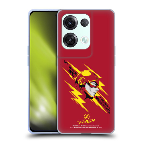 The Flash TV Series Graphics Barry Head Soft Gel Case for OPPO Reno8 Pro