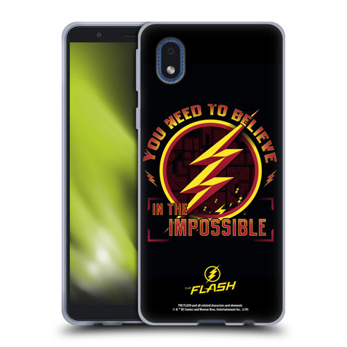 The Flash TV Series Graphics Believe Soft Gel Case for Samsung Galaxy A01 Core (2020)
