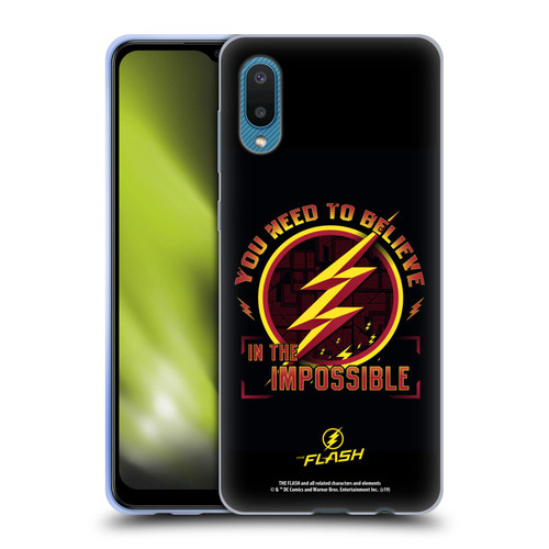 The Flash TV Series Graphics Believe Soft Gel Case for Samsung Galaxy A02/M02 (2021)