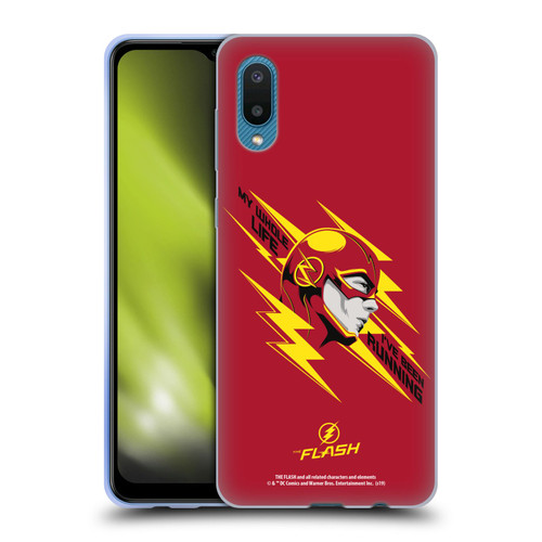 The Flash TV Series Graphics Barry Head Soft Gel Case for Samsung Galaxy A02/M02 (2021)