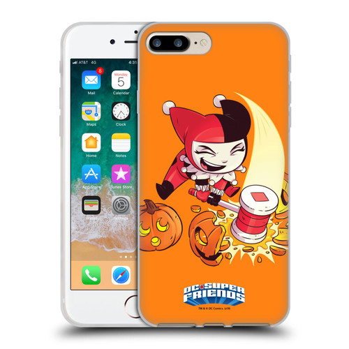 Super Friends DC Comics Toddlers Holidays Harley Quinn Halloween Soft Gel Case for Apple iPhone 7 Plus / iPhone 8 Plus