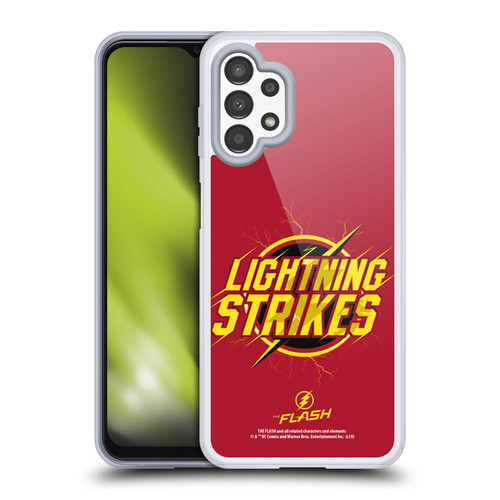 The Flash TV Series Graphics Lightning Strikes Soft Gel Case for Samsung Galaxy A13 (2022)