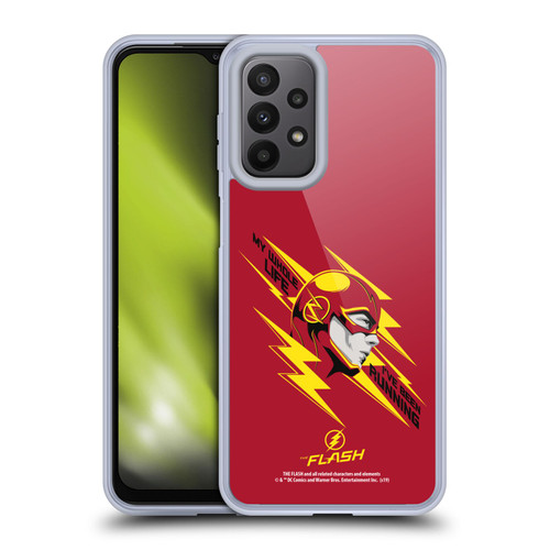The Flash TV Series Graphics Barry Head Soft Gel Case for Samsung Galaxy A23 / 5G (2022)