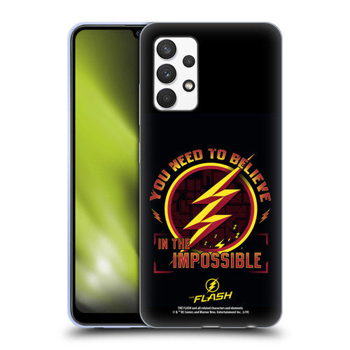 The Flash TV Series Graphics Believe Soft Gel Case for Samsung Galaxy A32 (2021)