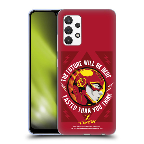 The Flash TV Series Graphics Barry Faster Soft Gel Case for Samsung Galaxy A32 (2021)
