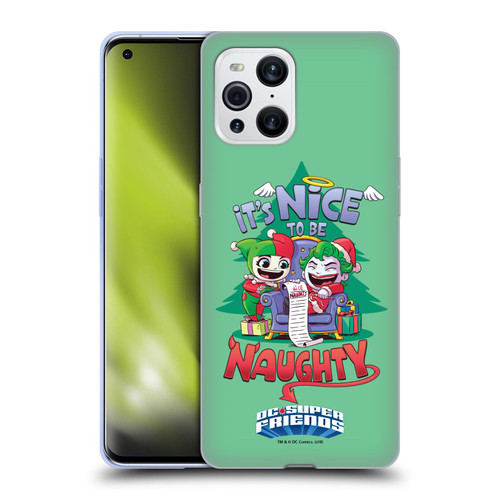 Super Friends DC Comics Toddlers Holidays Harley Joker Naughty Soft Gel Case for OPPO Find X3 / Pro