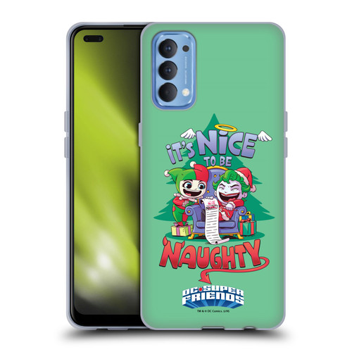 Super Friends DC Comics Toddlers Holidays Harley Joker Naughty Soft Gel Case for OPPO Reno 4 5G