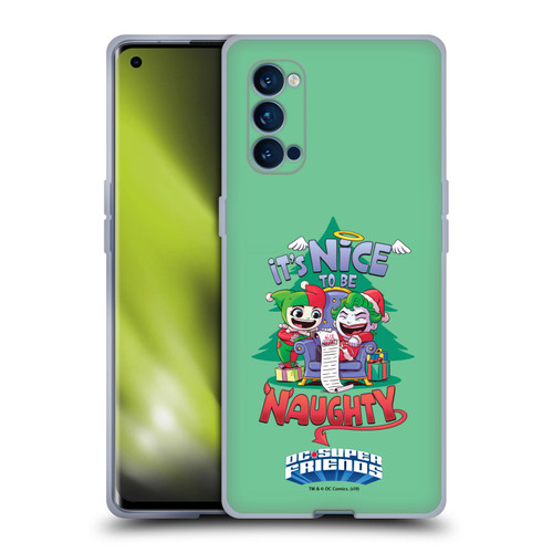 Super Friends DC Comics Toddlers Holidays Harley Joker Naughty Soft Gel Case for OPPO Reno 4 Pro 5G