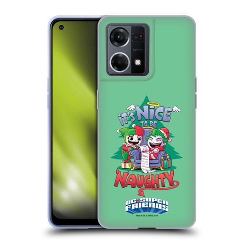 Super Friends DC Comics Toddlers Holidays Harley Joker Naughty Soft Gel Case for OPPO Reno8 4G