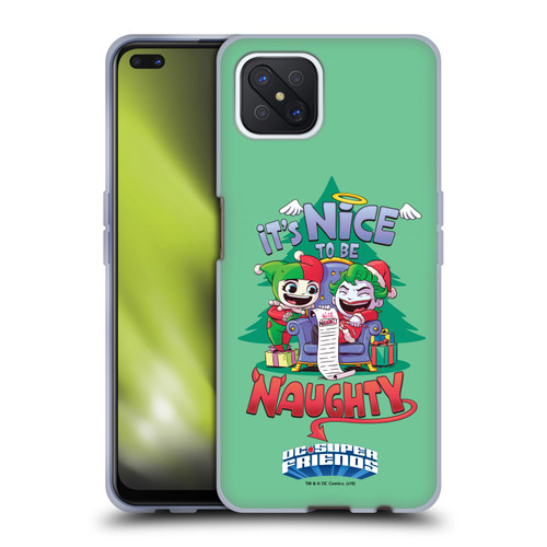 Super Friends DC Comics Toddlers Holidays Harley Joker Naughty Soft Gel Case for OPPO Reno4 Z 5G