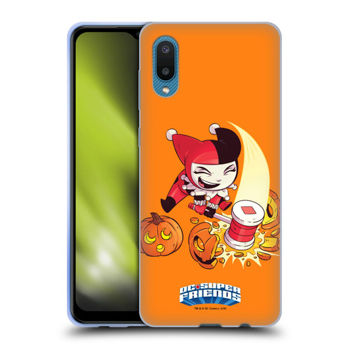 Super Friends DC Comics Toddlers Holidays Harley Quinn Halloween Soft Gel Case for Samsung Galaxy A02/M02 (2021)