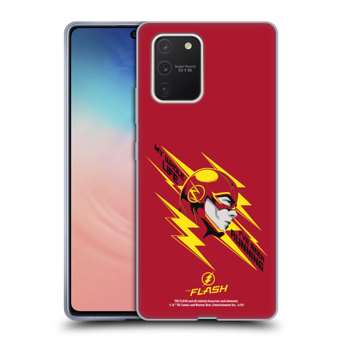 The Flash TV Series Graphics Barry Head Soft Gel Case for Samsung Galaxy S10 Lite