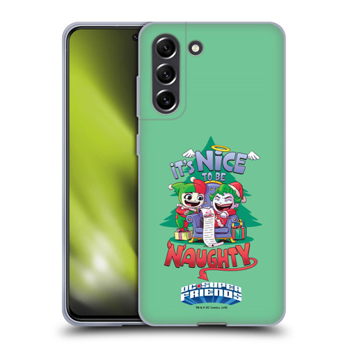 Super Friends DC Comics Toddlers Holidays Harley Joker Naughty Soft Gel Case for Samsung Galaxy S21 FE 5G