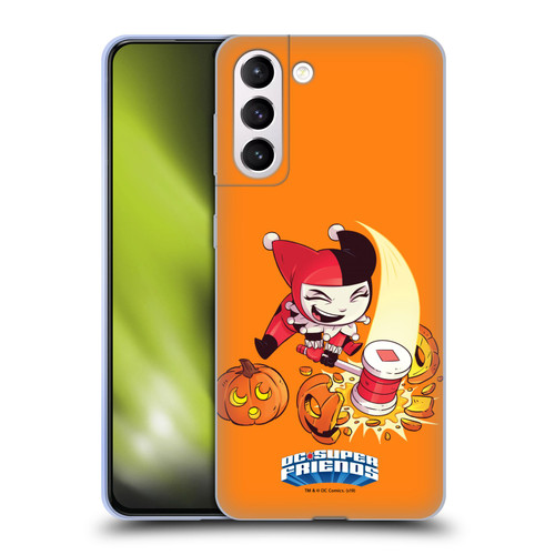 Super Friends DC Comics Toddlers Holidays Harley Quinn Halloween Soft Gel Case for Samsung Galaxy S21+ 5G