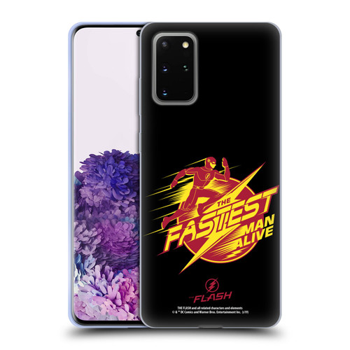 The Flash TV Series Graphics Barry Fastest Man Alive Soft Gel Case for Samsung Galaxy S20+ / S20+ 5G