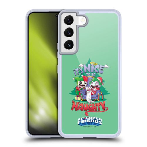 Super Friends DC Comics Toddlers Holidays Harley Joker Naughty Soft Gel Case for Samsung Galaxy S22 5G