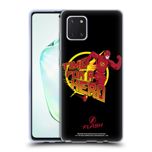 The Flash TV Series Graphics Barry Hero Soft Gel Case for Samsung Galaxy Note10 Lite