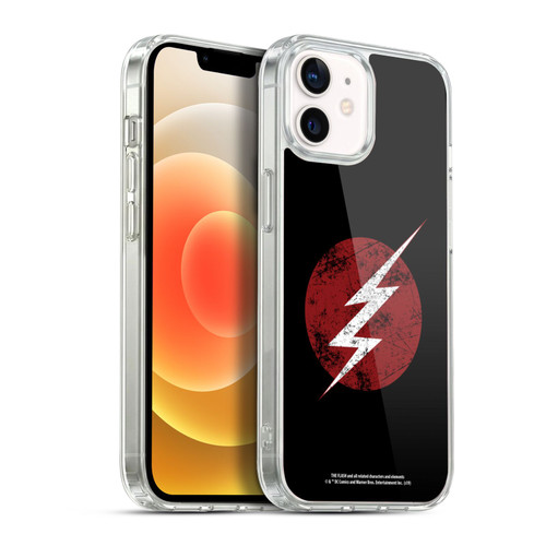 The Flash TV Series Logos Distressed Look Soft Gel Case for Apple iPhone 12 / iPhone 12 Pro & MagSafe