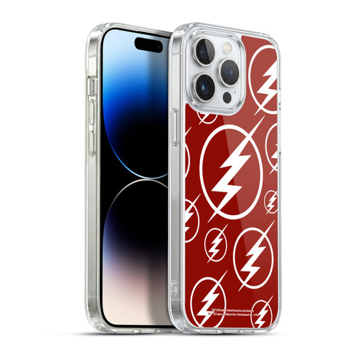 The Flash TV Series Logos Pattern Soft Gel Case for Apple iPhone 13 Pro Max & MagSafe